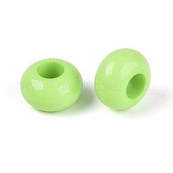 Opaque Acrylic European Large Hole Beads&nbsp;SACR-N019-03D
