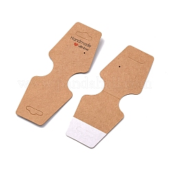 Fold Over Kraft Paper Adhesive Jewelry Display Cards for Necklace & Bracelet Display&nbsp;CDIS-YW0001-06