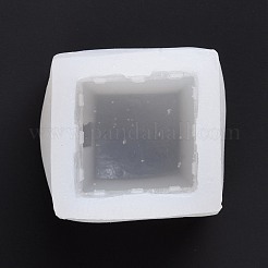 クリスマスのテーマDIYハウスキャンドルシリコーン型  香りのよいキャンドル作りに  ホワイト  68x55x50mm  内径：32x33mm&nbsp;DIY-G049-02