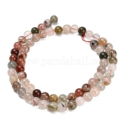Natural Multi-Color Rutilated Quartz Beads Strands&nbsp;G-G300-A03-6mm
