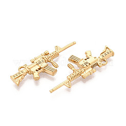 304ステンレスペンダント  狙撃銃の形状  イオンプレーティング（ip）  18KGP本金メッキ  14.5x38x4mm  穴：1.8mm&nbsp;STAS-N114-67G