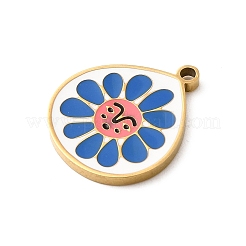 304 Stainless Steel Enamel Pendants&nbsp;LS-STAS-F335-01D