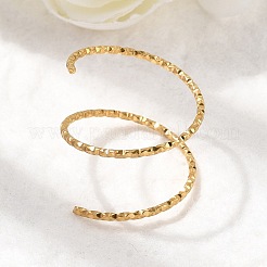 Adjustable 304 Stainless Steel Cuff Rings&nbsp;RJEW-D335-02G