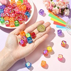 UV Plating Opaque Acrylic Beads&nbsp;JACR-CJC0002-03