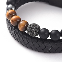 Unisex Stackable Bracelets Sets&nbsp;BJEW-JB04896-03