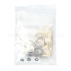 16Pcs 201 Stainless Steel Huggie Hoop Earring Findings&nbsp;STAS-FS0002-27B