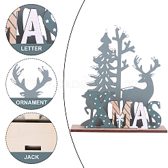 2Pcs 2 Style Wooden Display Decorations&nbsp;WOOD-CN0001-018