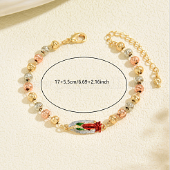 Elegant Brass Link Chain Bracelets&nbsp;XP3569