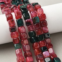 Natural Dragon Veins Agate Beads Strands&nbsp;G-G177-E04-05