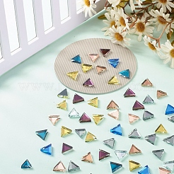 Mirror Surface Triangle Mosaic Tiles Glass Cabochons&nbsp;DIY-P045-15