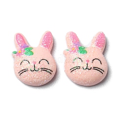 Glitter Opaque Resin Cabochons&nbsp;RESI-E040-01D