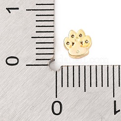 Rack Plating Brass Micro Pave Clear Cubic Zirconia Cabochons&nbsp;KK-F874-02G-05