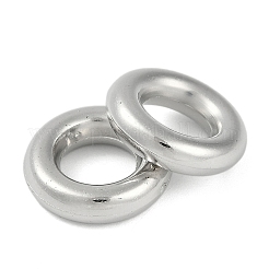 CCBプラスチックフレームコネクター  ドーナツ  プラチナ  15x4mm  内径：8mm&nbsp;CCB-G020-30P