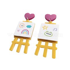 Acrylic Dangle Stud Earrings&nbsp;FS-WG3A42F-01