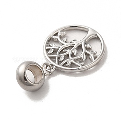 Tarnish Resistant 304 Stainless Steel European Dangle Charms&nbsp;STAS-G308-28P
