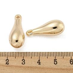 CCBプラスチックペンダント  ティアドロップチャーム  ゴールドカラー  25x9.5x10mm  穴：1.5mm&nbsp;CCB-L014-33G