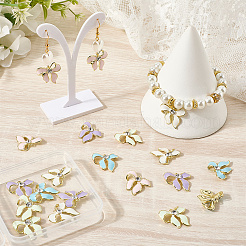 20Pcs 5 Colors Alloy Rhinestone Pendants&nbsp;FIND-SC0015-45