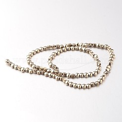 Electroplate Non-magnetic Synthetic Hematite Bead Strands&nbsp;G-F300-33B-06