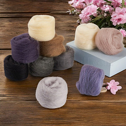 50G 10 Styles Needle Felting Wool Roving&nbsp;DIY-TA0012-77