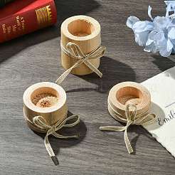 木製キャンドルホルダー  キャンドル愛好家のために  ロマンチックな結婚式  クリスマスパーティー  モカシン  59.95x2.5cm&nbsp;DJEW-CJC0002-02