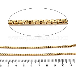 304ステンレススチールベネチアンチェーン  溶接されていない  スプールで  イオンプレーティング（ip）  18KGP本金メッキ  2.7x1.6mm&nbsp;CHS-C019-01G