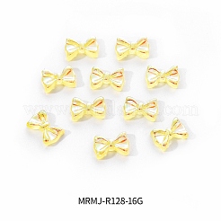 Electroplated Bowknot Resin Cabochons&nbsp;MRMJ-R128-16G