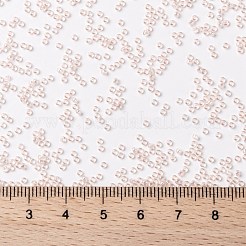 MIYUKIラウンドロカイユビーズ  日本製シードビーズ  15/0  （rr365)ライトシェルピンクツヤ  1.5mm  穴：0.7mm  約5555個/10g&nbsp;X-SEED-G009-RR0365