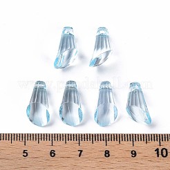 透明なアクリルパーツ  トーチの形  ミックスカラー  17x9x9mm  穴：1.8mm  約970個/500g&nbsp;MACR-S373-111-B