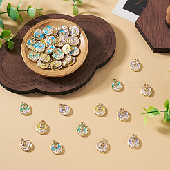 50Pcs 5 Colors Alloy Pendants&nbsp;ENAM-TA0003-93G