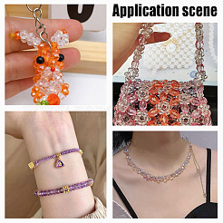 100Pcs 10 Colors Transparent Glass Beads&nbsp;GLAA-HY0001-52