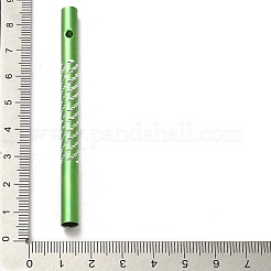 アルミ丸チューブペンダント  風鈴作り用品  コラム  芝生の緑  79x6mm  穴：2.5mm&nbsp;STAS-Q316-06C-1