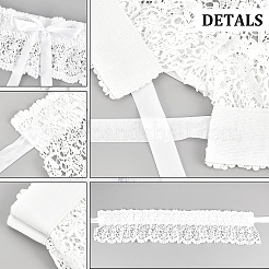 Polyester Bowknot Wide Elastic Corset Belts&nbsp;AJEW-WH0248-31A