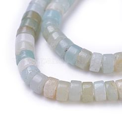 天然フラワーアマゾナイトビーズ連売り  コラム  4~4.2x2.2~2.5mm  穴：0.8mm  約152~160個/連  15.5インチ（39.5cm）&nbsp;G-G783-08A