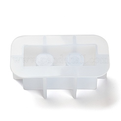DIYシリコン鋳造型  UVレジン用  エポキシ樹脂工芸品作り  ホワイト  長方形  68x132x58mm&nbsp;LS-AJEW-U021-07B