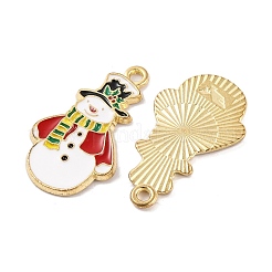 Christmas Theme Rack Plating Alloy Pendants&nbsp;LS-FIND-M020-04G-07