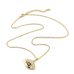 304 Stainless Steel Pendant Necklaces&nbsp;NJEW-U002-22G-02