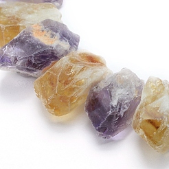 Natural Citrine and Amethyst Beads Strands&nbsp;G-L551C-03