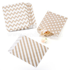 45Pcs 3 Styles Rectangle Kraft Paper Bags&nbsp;CARB-TA0001-14B