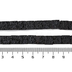 Frosted Natural Lava Rock Beads Strands&nbsp;G-E618-09