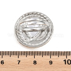 304ステンレススチールカフオープンリング  ラウンド  ステートメントリング  イオンプレーティング（ip）  ゴールデン·ステンレス鋼色  24mm  内径：17mm&nbsp;RJEW-F202-02E-GP