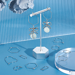 100Pcs 5 Style 304 Stainless Steel Hoop Earrings&nbsp;STAS-UN0045-56