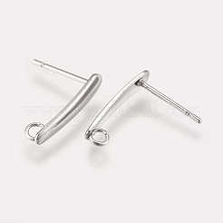Non-Tarnish 304 Stainless Steel Stud Earring Findings&nbsp;STAS-K182-23P
