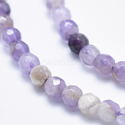 Natural Chevron Amethyst Beads Strands&nbsp;G-K256-52-4mm