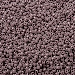 MIYUKIラウンドロカイユビーズ  日本製シードビーズ  8/0  （rr410)不透明な藤色  8/0  3mm  穴：1mm  約19000~20500個/ポンド&nbsp;SEED-G008-RR0410