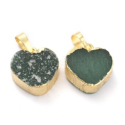 Natural Green Aventurine Pendants&nbsp;G-B012-13G-06