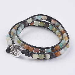 Natural Gemstone Wrap Bracelet&nbsp;BJEW-JB03613
