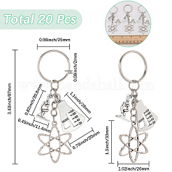 20Pcs Alloy Keychains&nbsp;KEYC-SC00007