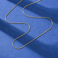 1MM 304 Stainless Steel Round Snake Chain Necklaces&nbsp;NJEW-T016-27G