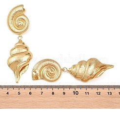 304 Stainless Steel Stud Dangle Earrings for Women&nbsp;SA-H001-09G