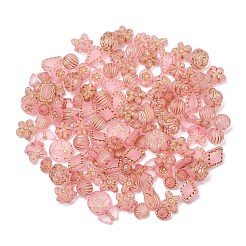 Frosted Transparent Acrylic Beads&nbsp;OACR-Z041-04